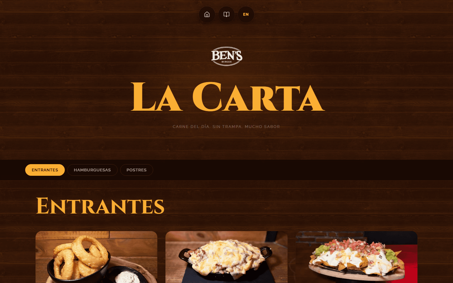 Ben's Burger — Presencia Digital