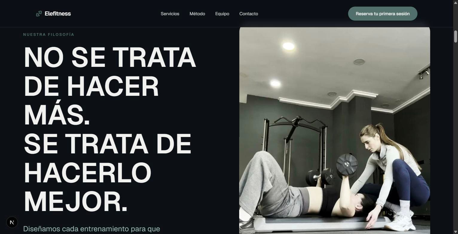 Elefitness — Reservas y Gestión — detalle